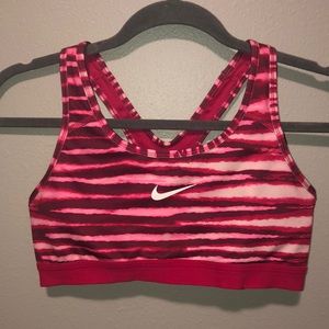 Pink Nike Pro Dri-Fit Sports Bra